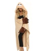 Image 3: Oversized Fluffy Sloth Hooded Blanket