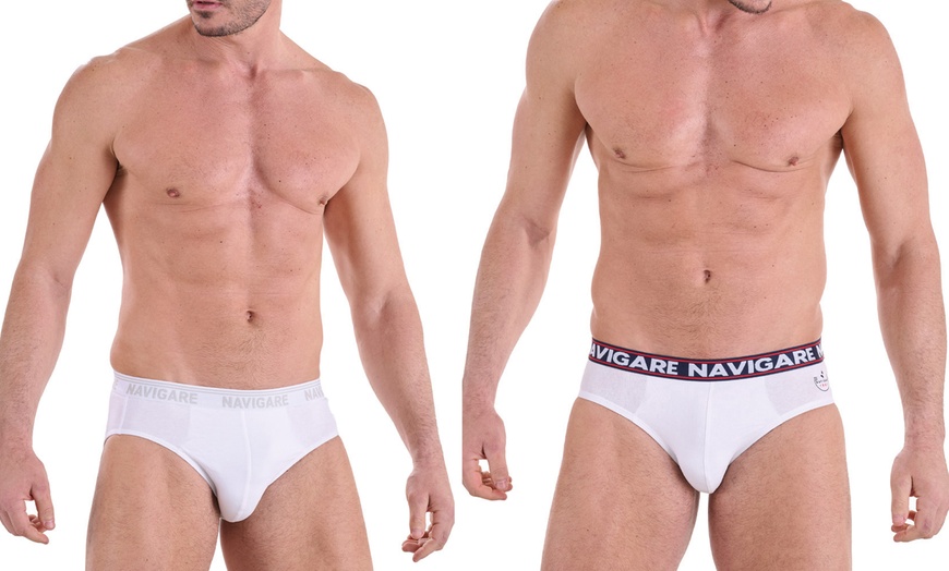 Image 1: 5 o 10 slip uomo Navigare 100% cotone