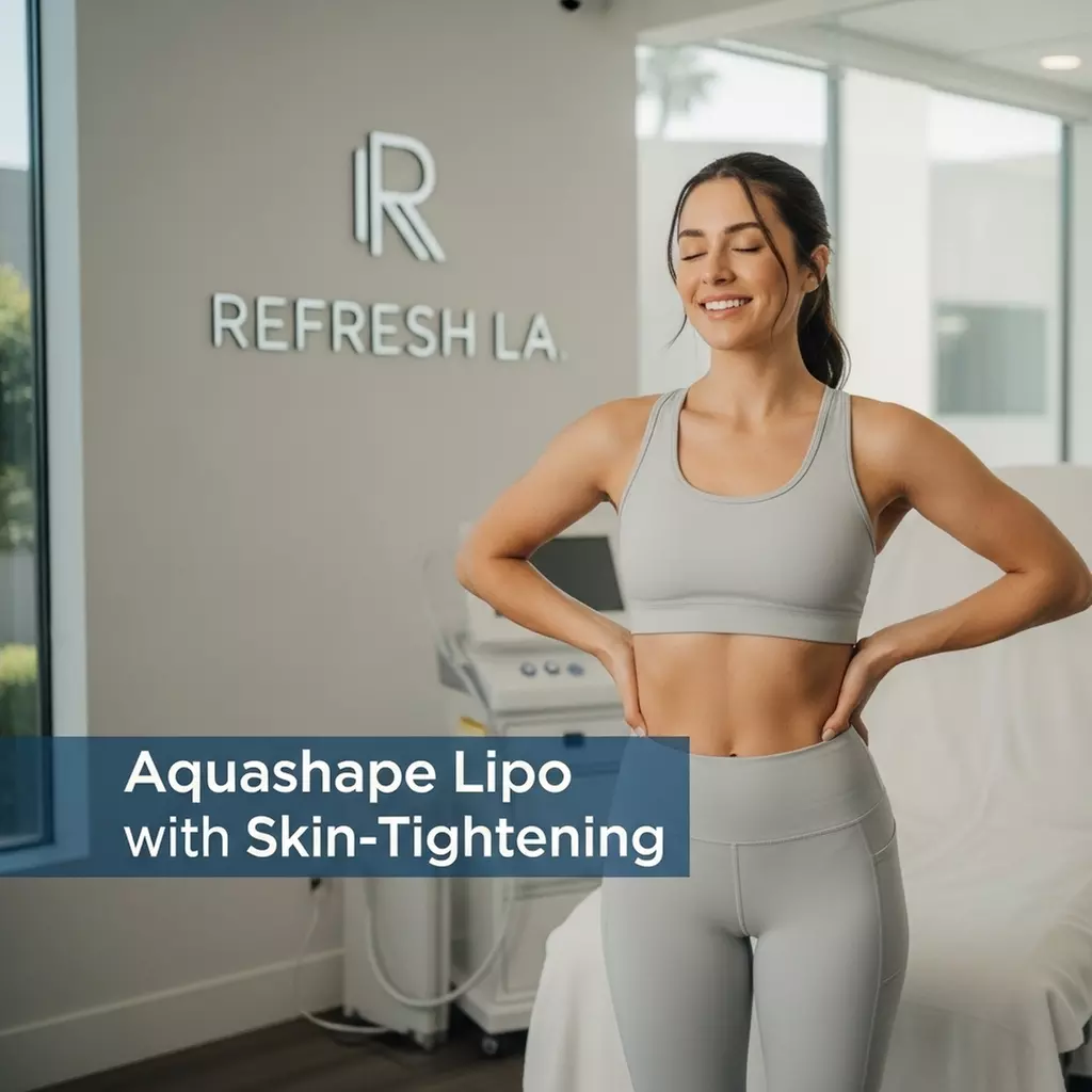 Revitalize Your Skin w/ 1 or 2  Aquashape Lipo w/ Skin-Tightening at Refresh LA 

 - Second Medium