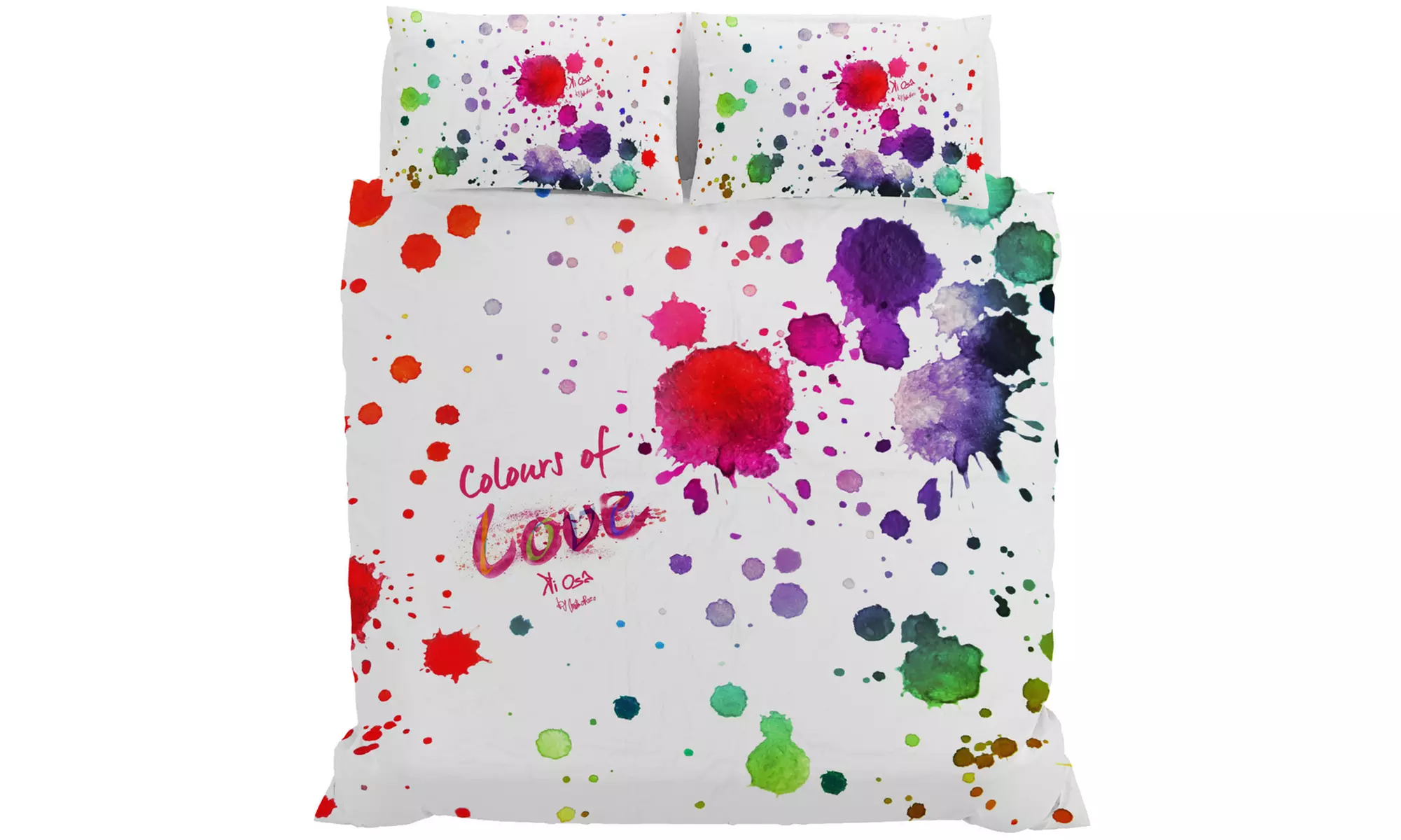 Parure copripiumino Kiosa in stampa digitale