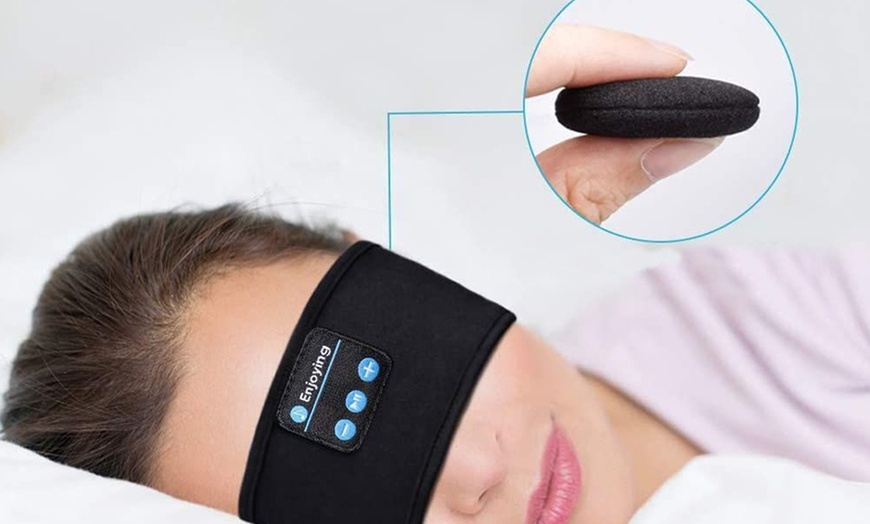 Image 2: Bluetooth Headband Headphone