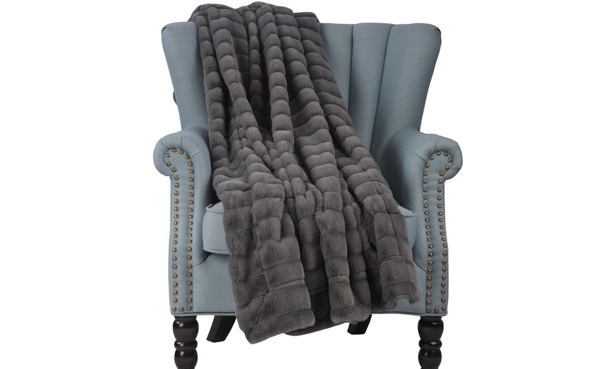 Image 10: Super Soft Sherpa Blanket Fleece 60x80 Lightweight Cozy Couch Bed Blankets
