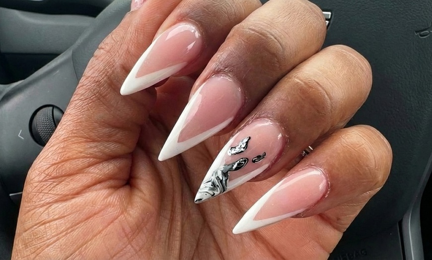 Image 7: Acrylic or Gel Manicure with Nail Design