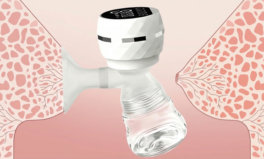 Image 3: Elektrische borstpomp met fles van 180 ml.