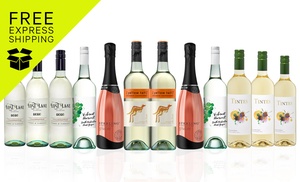 12 Bottles of Mixed White and Rose Wine from Coffee and Wine Co