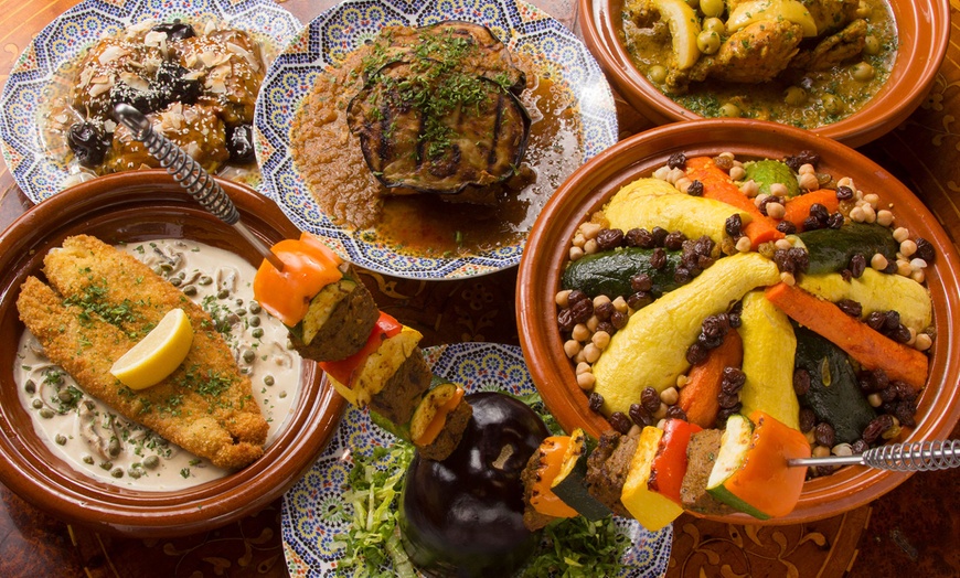 Image 3: Savor a 3-Course Moroccan Dinner with Drink for Two Four or Six