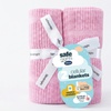 Image 7: 2 Pack Silentnight Safe Nights Cellular Baby Blanket - 100% Cotton, Breathable 