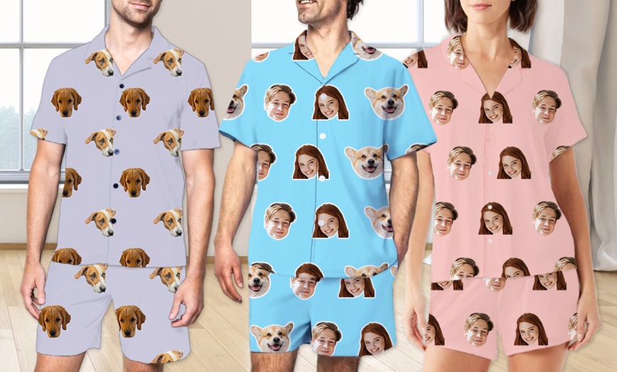 Image 9: Custom Photo Pajama Set from Justyling — Full or Half Set