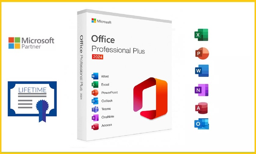 Image 1: Microsoft Office Professional Plus 2024 dla Windows 10/11 i Mac