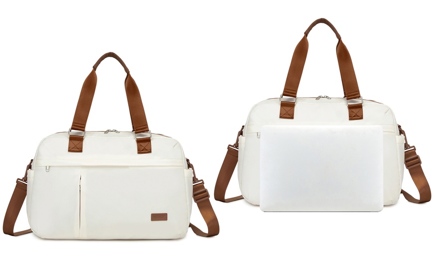 Image 10: KONO 20L Expandable Travel Duffel Bag with Wet-Dry Compartment