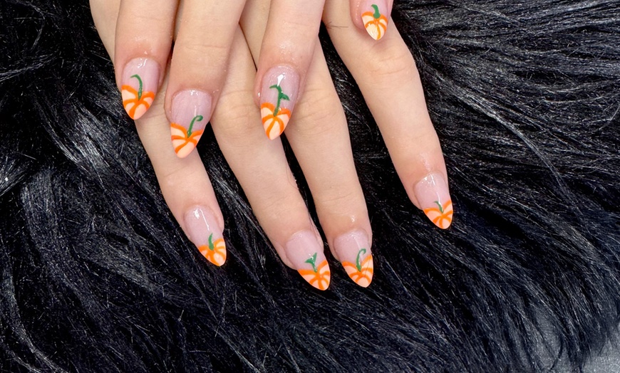 Image 3: Acrylic Nail Extensions with Halloween Nail Art at Vic’s Boutique