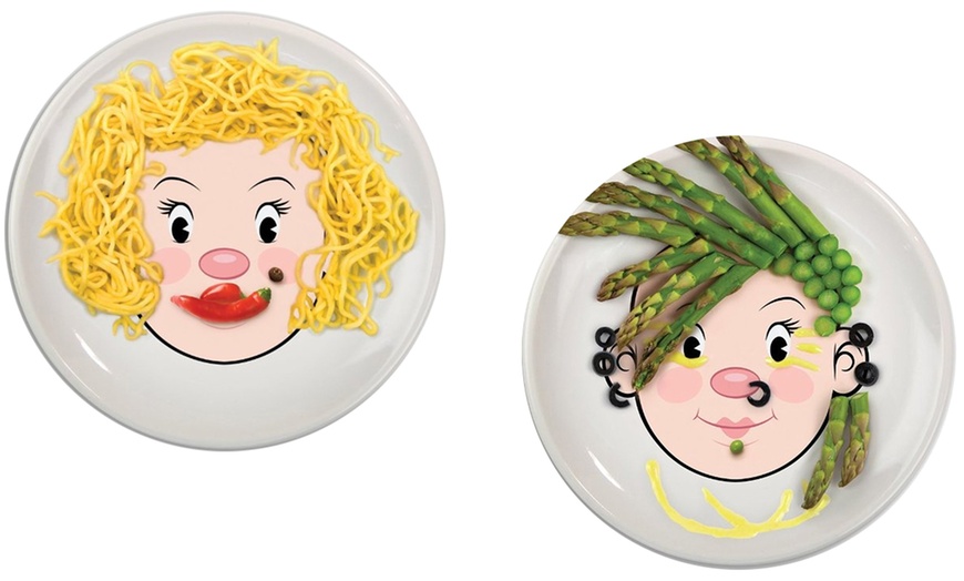 Image 6: Fred Food Face Dinner Plate