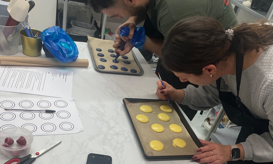 Image 4: French Macaron or Chocolate Profiteroles Baking Classes for 1 or 2