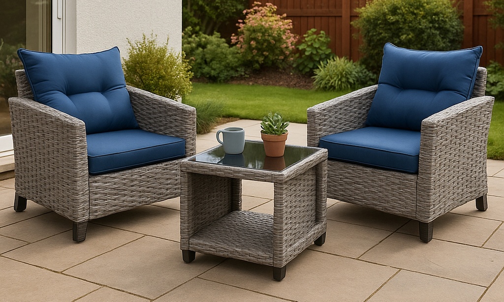 Three-Piece FurnitureOne Rattan-Effect Bistro Set