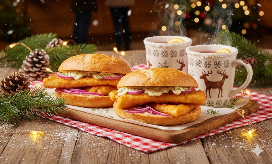 Image 1: Fischbrötchen & Glühwein oder Kinderpunsch für 1 oder 2 Personen