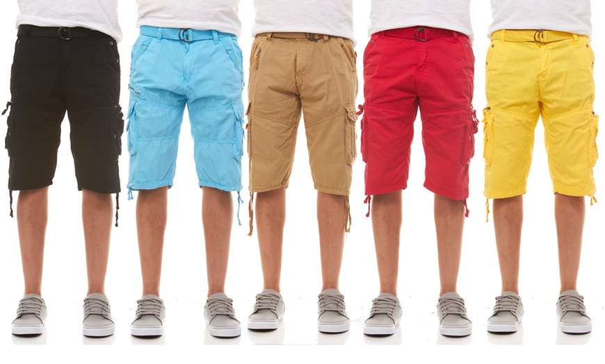 young men's cargo shorts