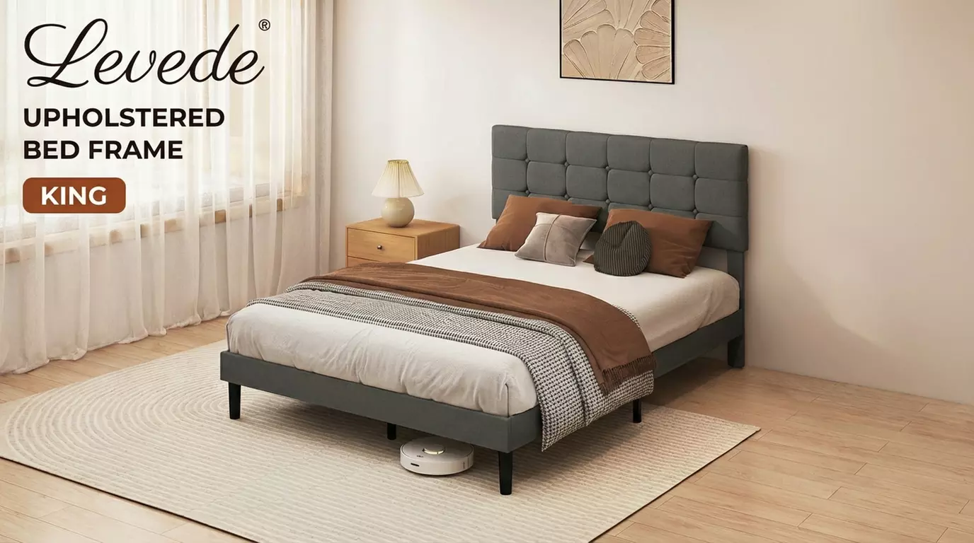 Levede Minimalist Upholstered Bed Frame