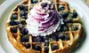 Sweet or Savory Signature Waffle, Legendary Scone Sandwiches, or Spend $25/ $50 on Food & Drinks (Up to 23% Off)