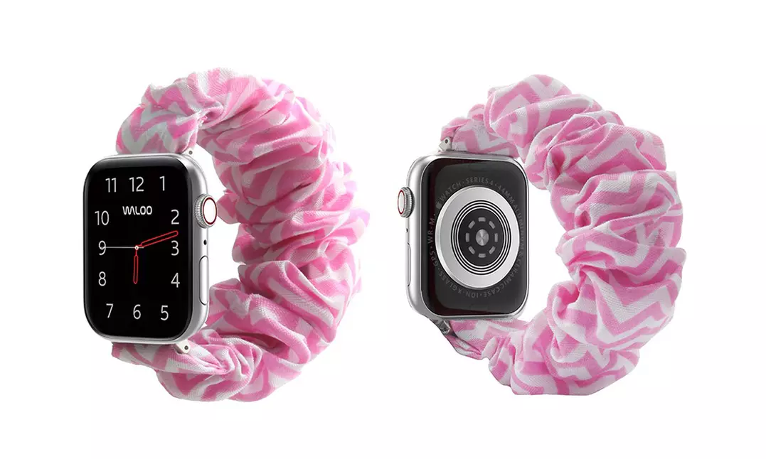 Waloo Elastic Scrunchie Band for All Apple Watch Series