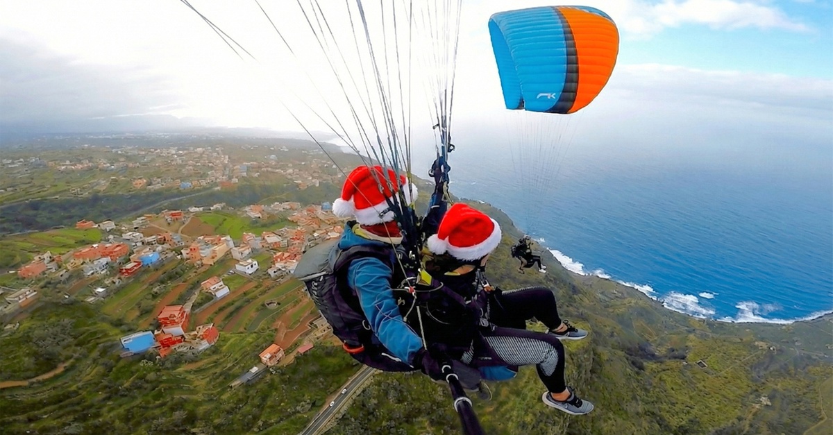 Vuelo en parapente estándar o acrobático en Tenerife