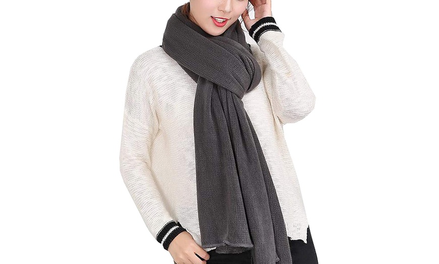 Image 8: Winter Soft Thin Windproof Scarf Neck Warmer Wrap