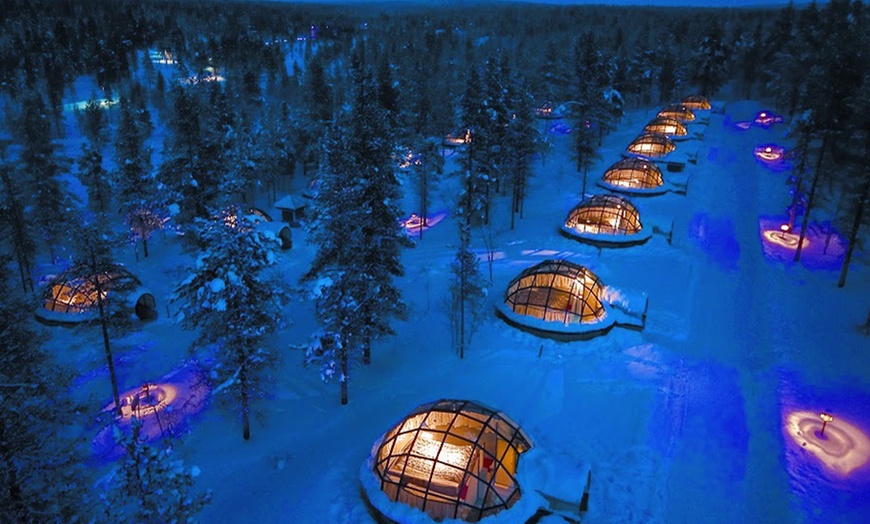 Image 1: ✈ 6-Day Finland Artic Resort & Glass Igloo w/Air from Weekender Breaks