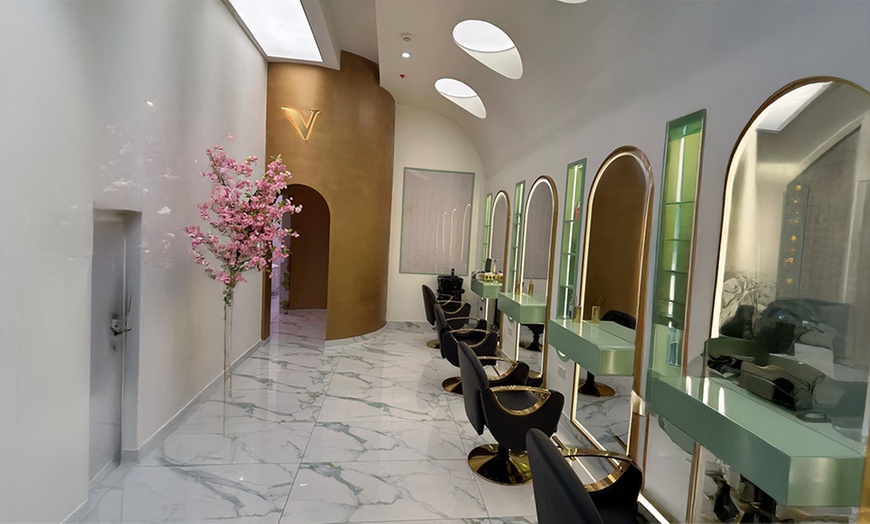 Image 5: Hair Wash and Blow-dry, Roots Color, Full Hair Color, Balayage, & More