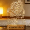 Image 5: Niestandardowa drewniana lampa nocna 3D z personalizowanym zdjęciem