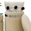Image 2: 2er-Set zylindrische Samt-Poufs mit Stauraum