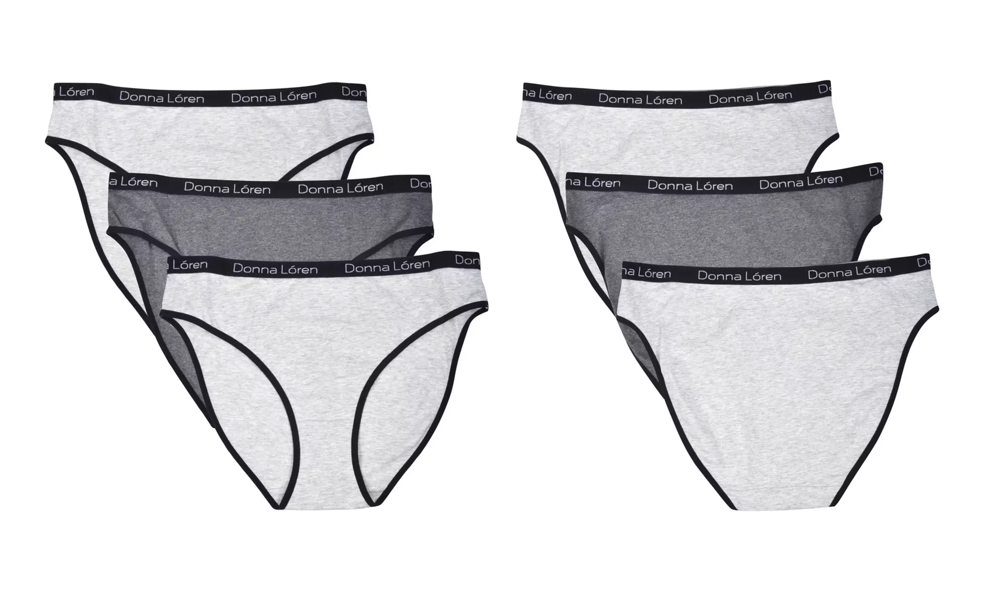 Donna L'oren Women's Panties 6-Pack S-XL- Bikinis or Hi-cuts