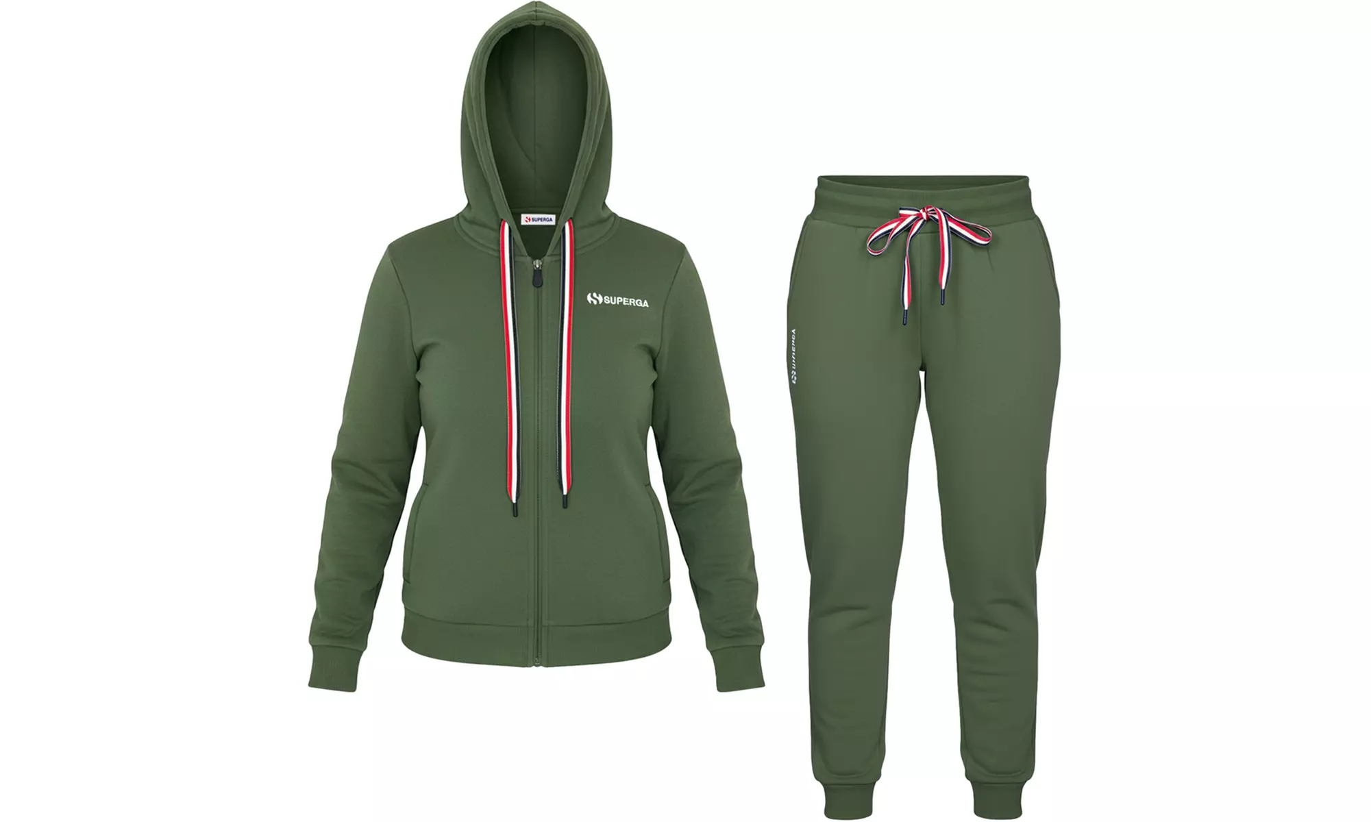 Tuta da donna in cotone felpato Superga