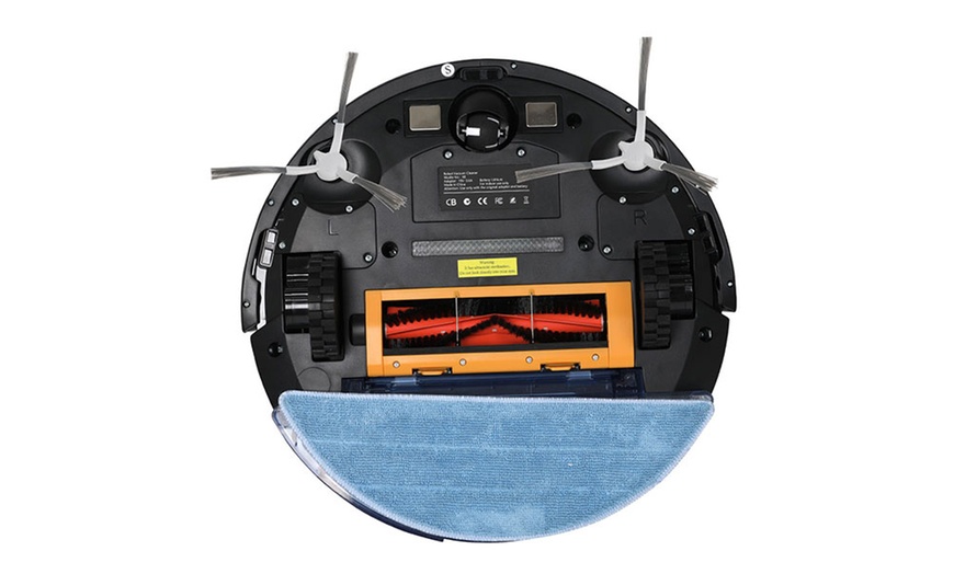 Image 9: Black Robot Vacuum Cleaner