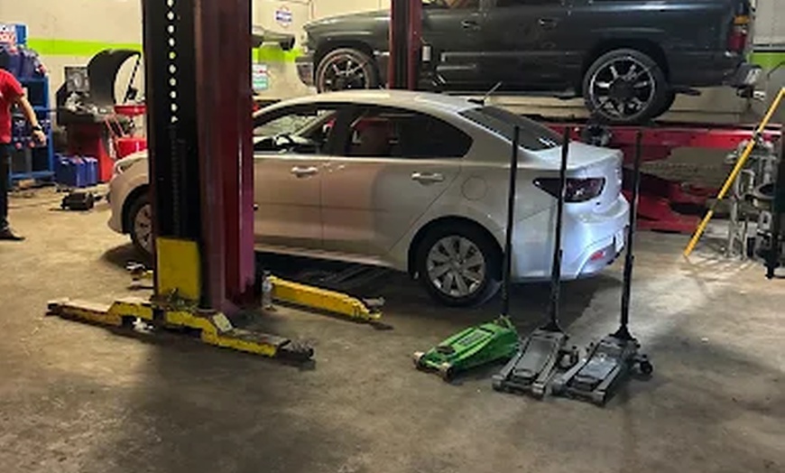 Image 5: Four-Tire Wheel Alignment with Optional Tire Balancing