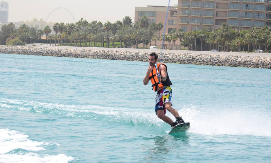 Image 1: Thrilling 20- or 30-Min Wakeboarding Session for Two