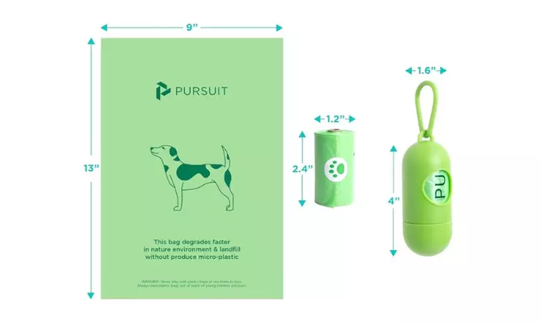 Padded Pet Bolster Crate Bed Pad with 9 Rolls(135bags) Dog Waste Bags