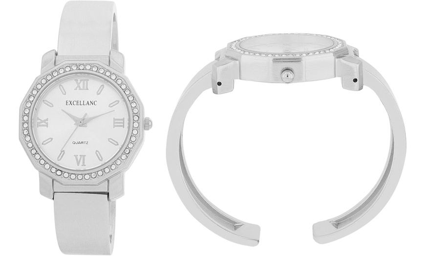 Image 17: Montre pour femme avec bracelet jonc Excellanc
