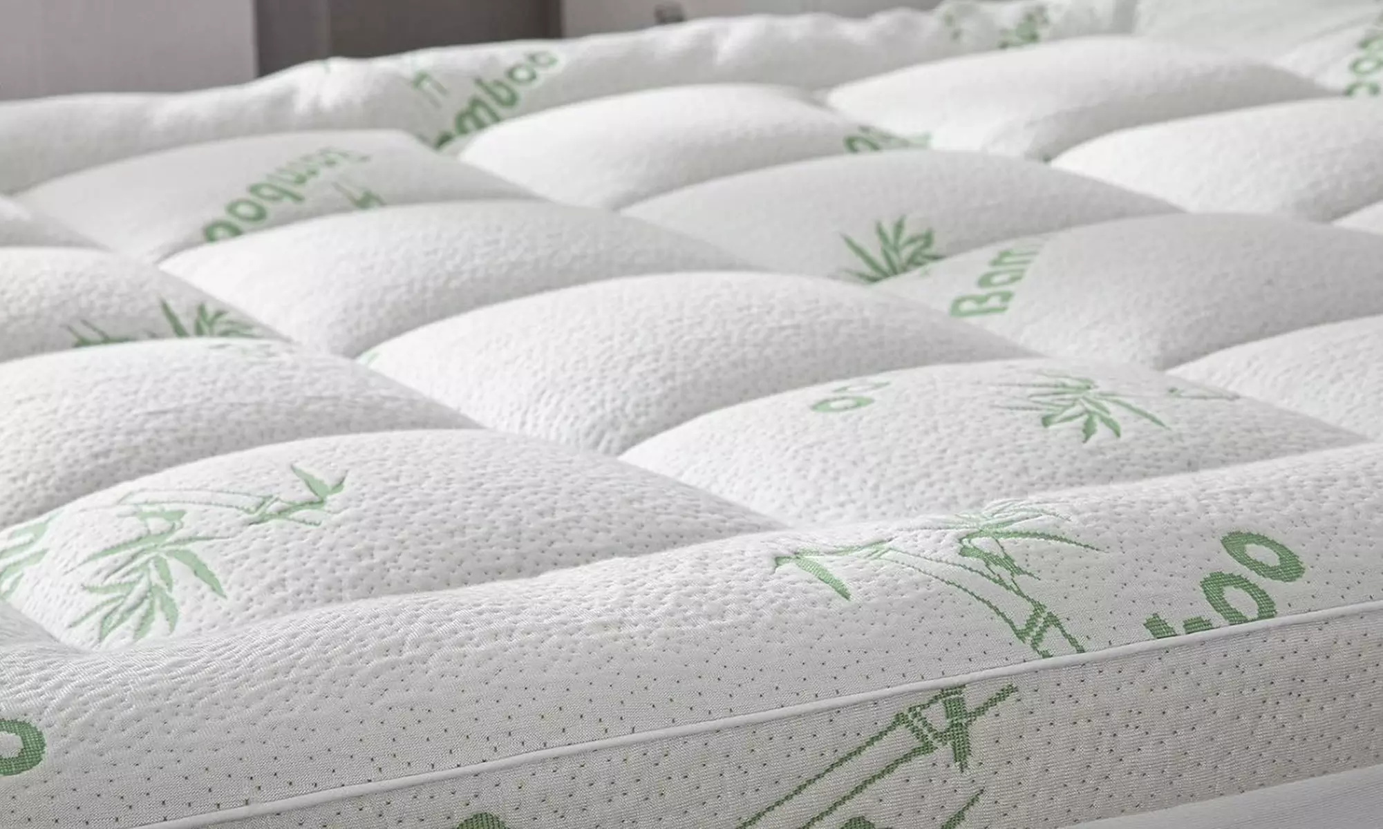 Sampur Bambus-Matratzen-Auflage mit Mikrofaser-Füllung 8 cm