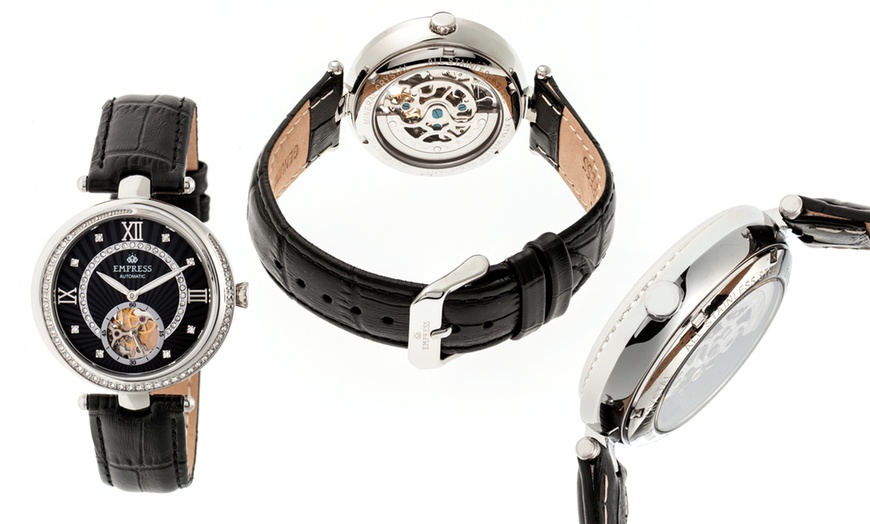 Image 3: Horloges met leren band