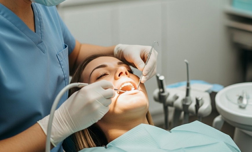 Image 2: Limpieza bucal con revisión, diagnóstico y radiografía 