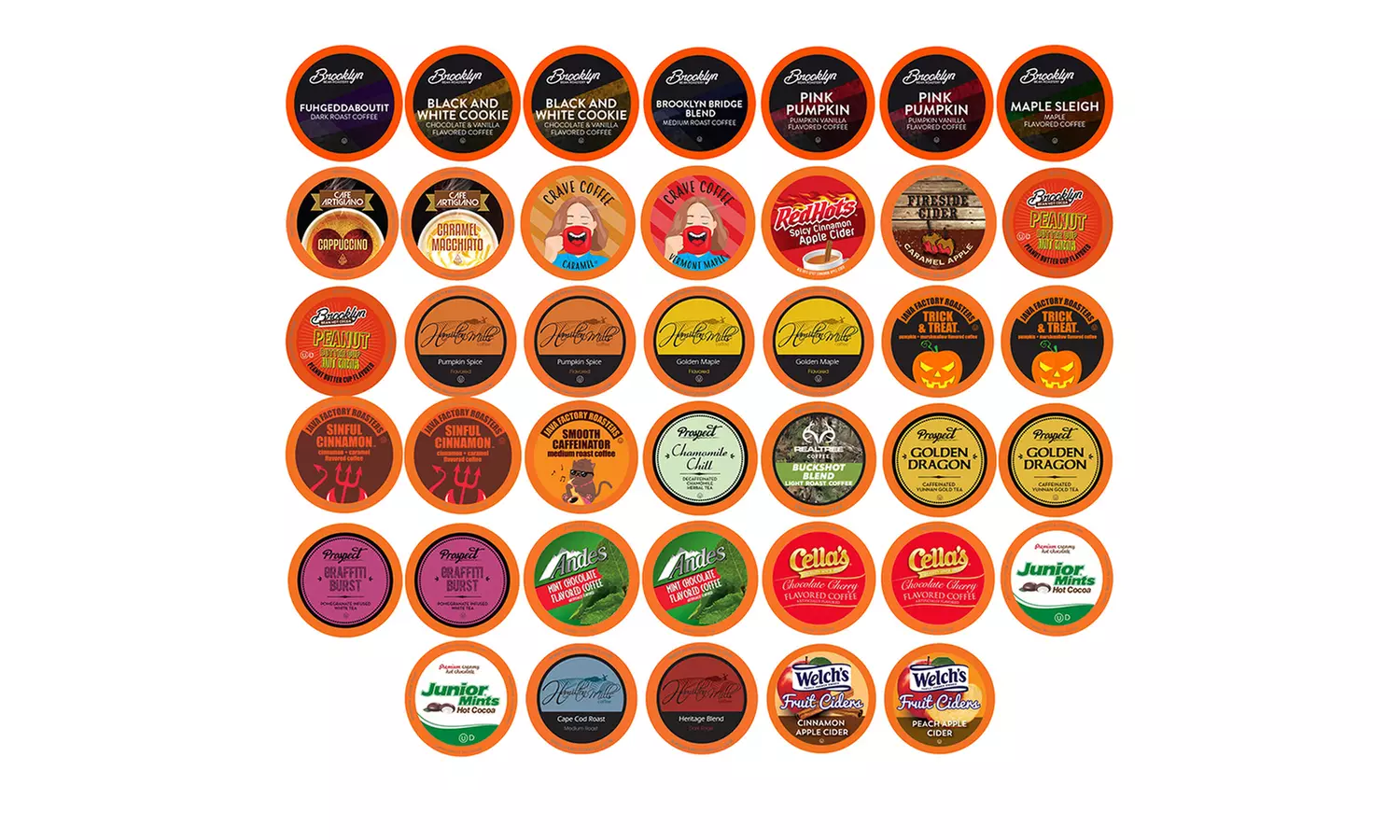 Two Rivers Coffee Variety Sampler Pack K-Cup Brewers, 40 or 100 Count