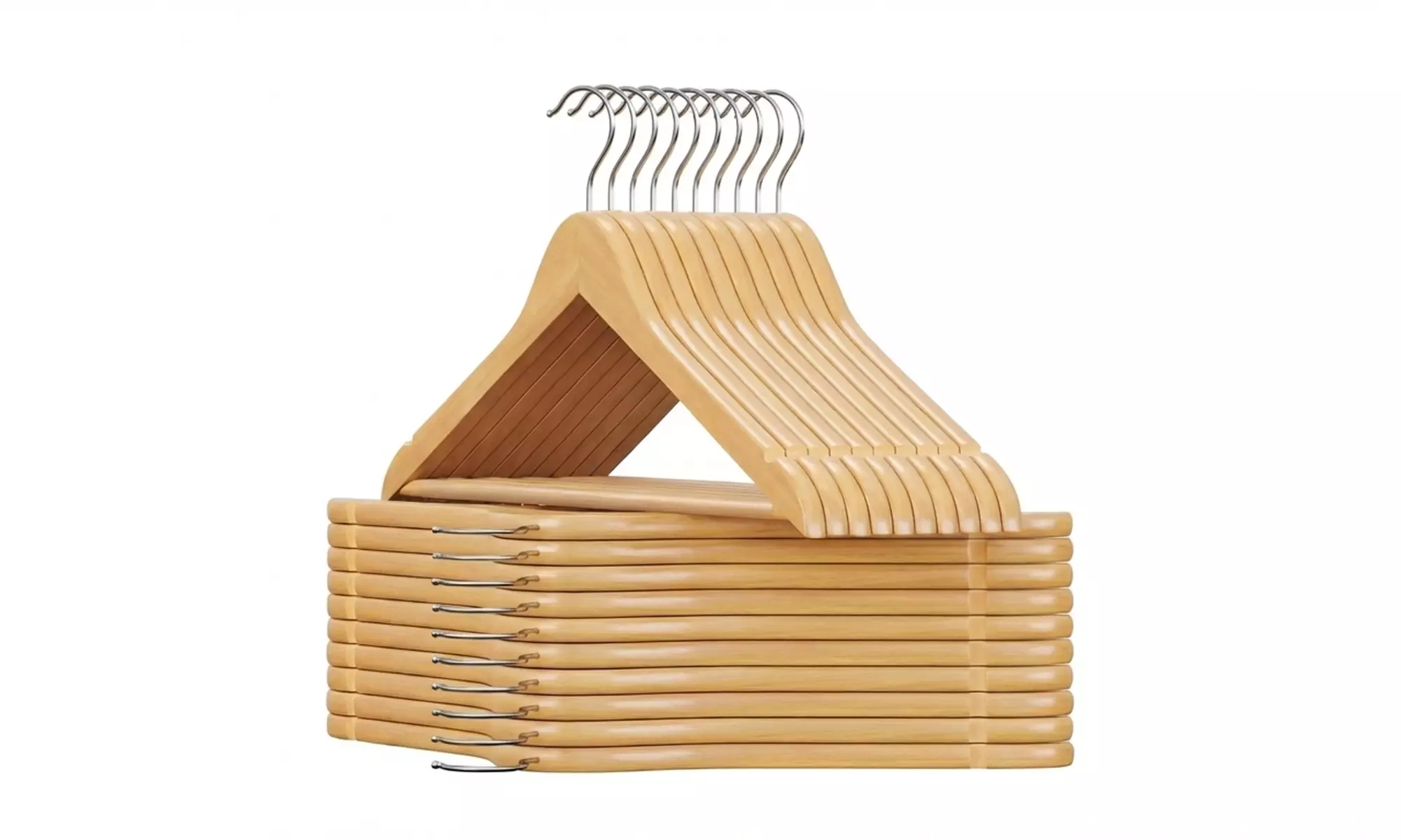 20-Pack Zuno Holzkleiderbügel