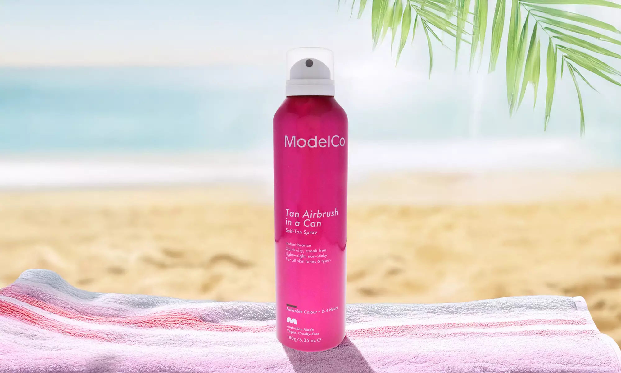 ModelCo Tan Airbrush In a Can Self Tan Bronzer for Women 6.35 Oz 