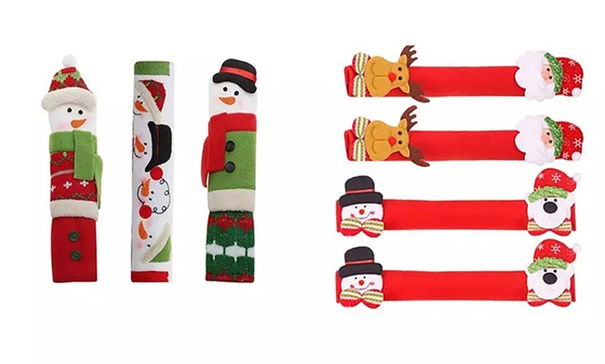Image 10: Christmas Fridge Door Handle Covers Set