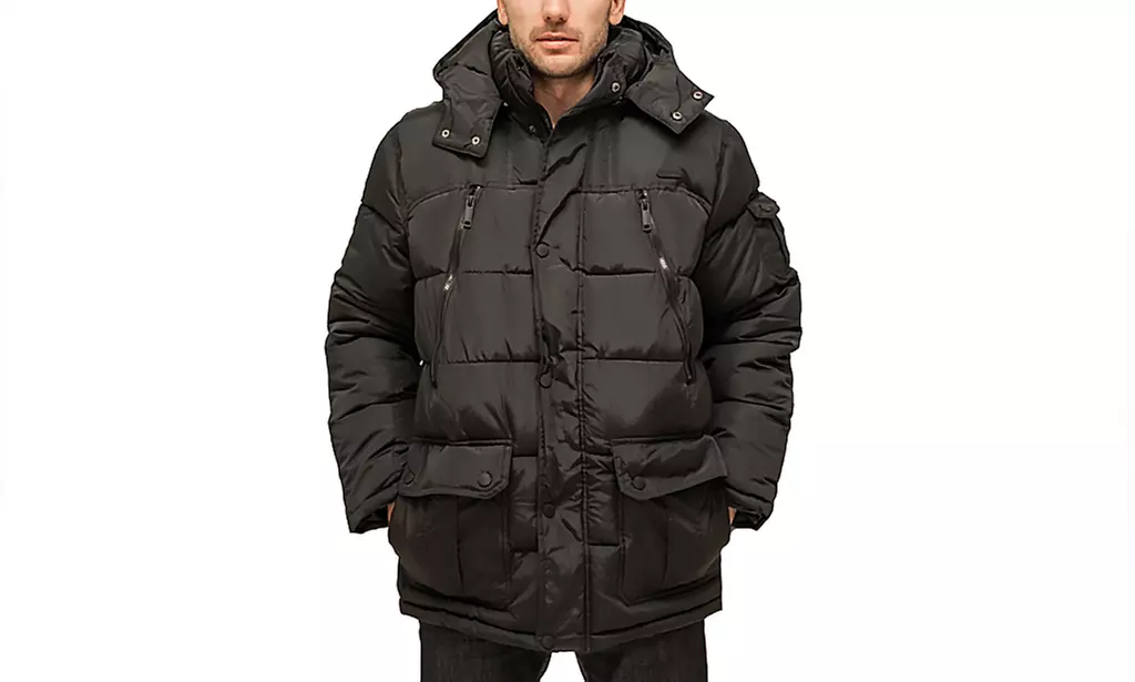Rocawear Men's Puffer Jacket with Detachable Hood (Size 2XL) - Primary Image