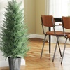 Image 6: Set of Two HomCom Artificial Cypress Trees 