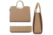DS COLLECTION Grace Fashion Briefcase Satchel with Matching Pouch - Second Medium