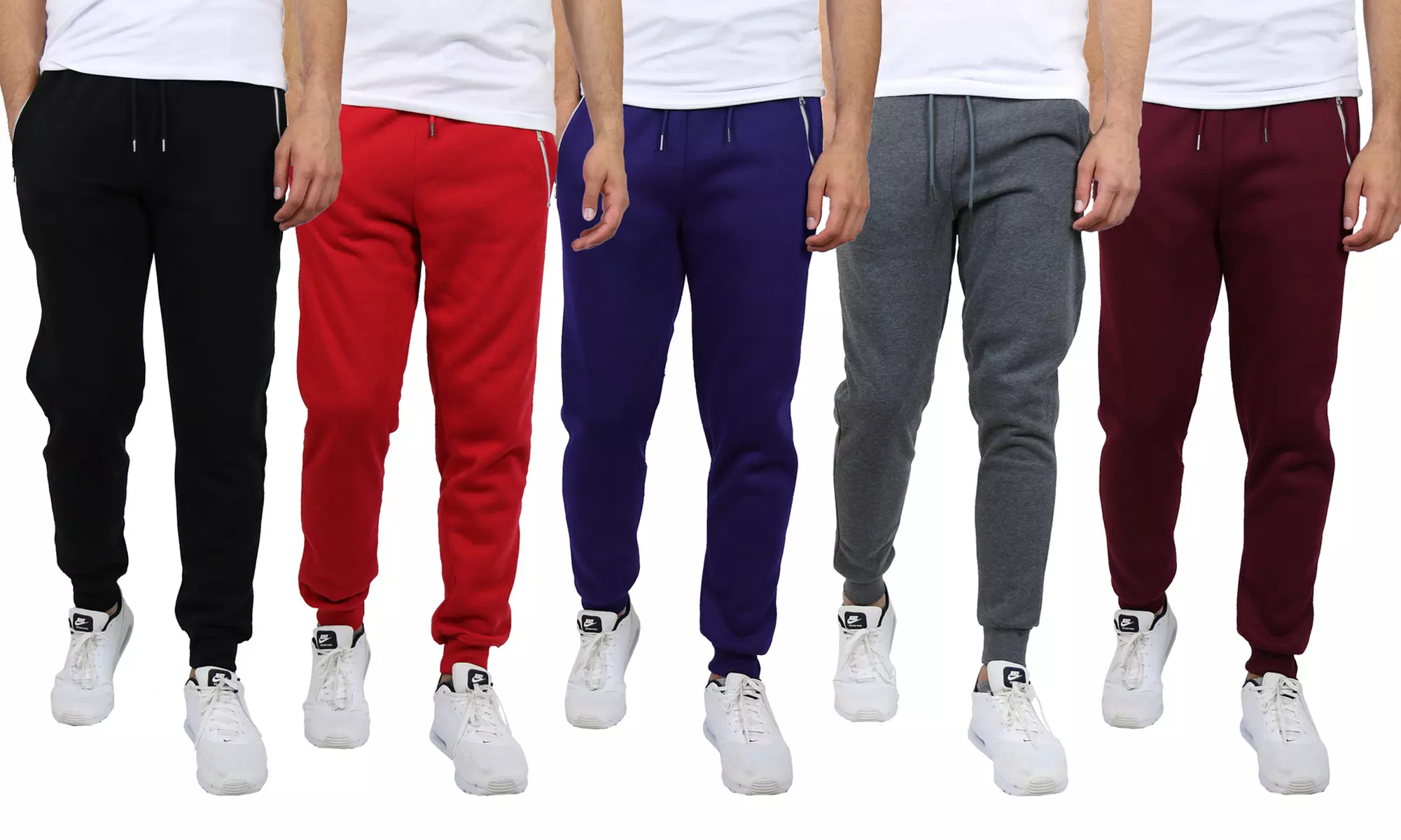 Galaxy By Harvic Men's Regular-Fit Fleece Jogger Sweatpants (S–2XL) - Primary Image
