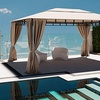 Image 1: Gazebo da giardino con tende laterali