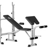 Image 1: HOMCOM Adjustable Weight Bench with Squat Rack