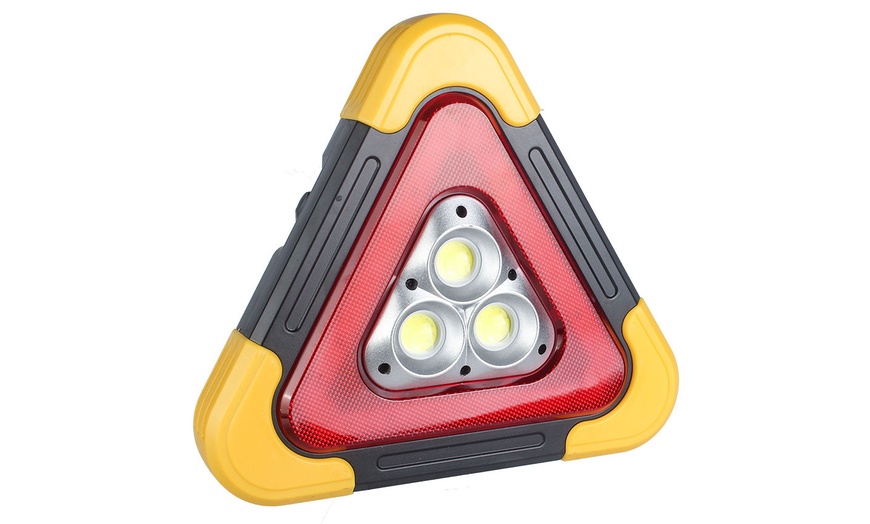 Image 7: Solar LED Warning Triangle